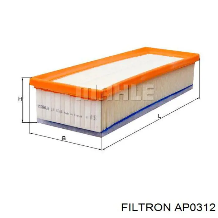 Елемент повітряного фільтра Filtron AP0312 ціна, від 25.15 USD