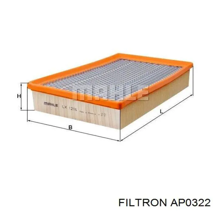 AP0322 Filtron фільтр повітряний