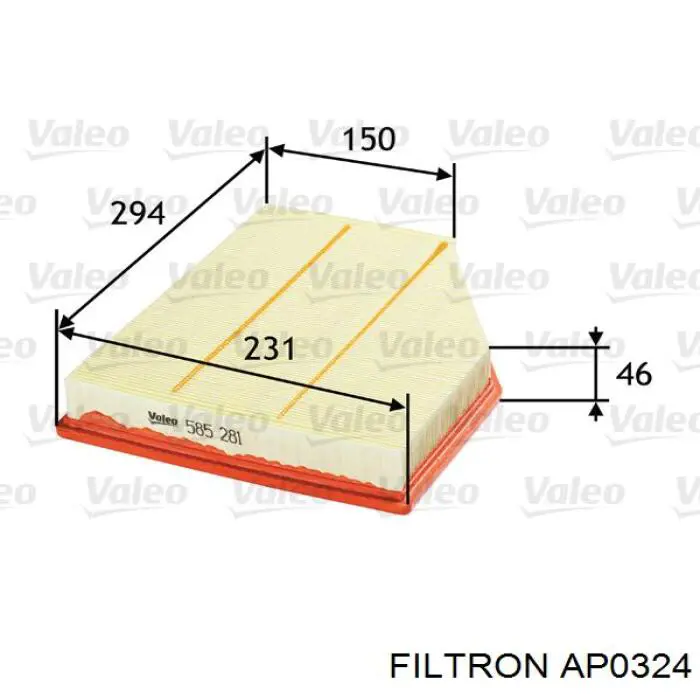 Фільтр повітряний Filtron AP0324