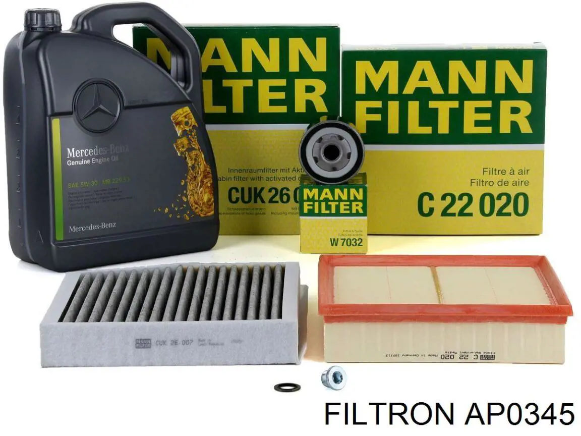 AP0345 Filtron Повітряний фільтр двигуна