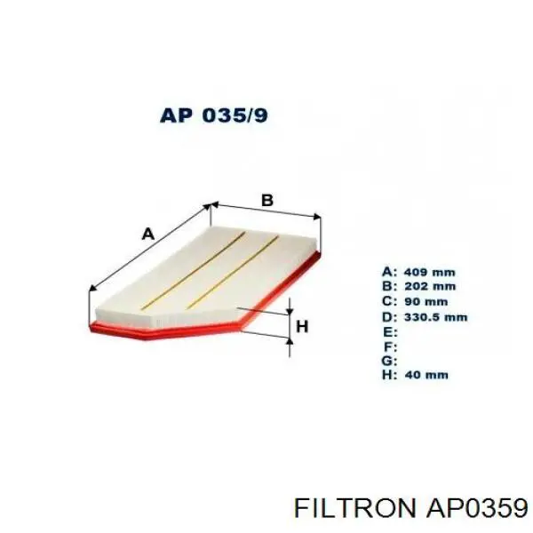 Фільтр повітряний AP0359 Filtron