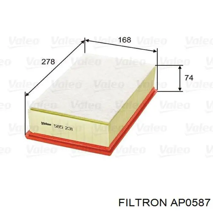 Купити AP0587 Filtron Автомобільний фільтр повітря