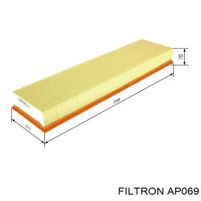AP069 Filtron Повітряний фільтр двигуна