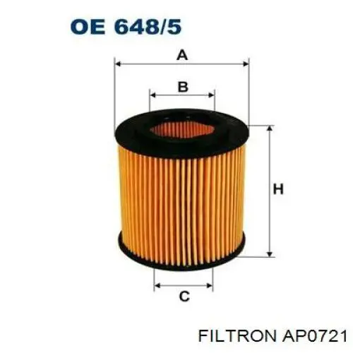 Повітряний фільтр AP0721 Filtron