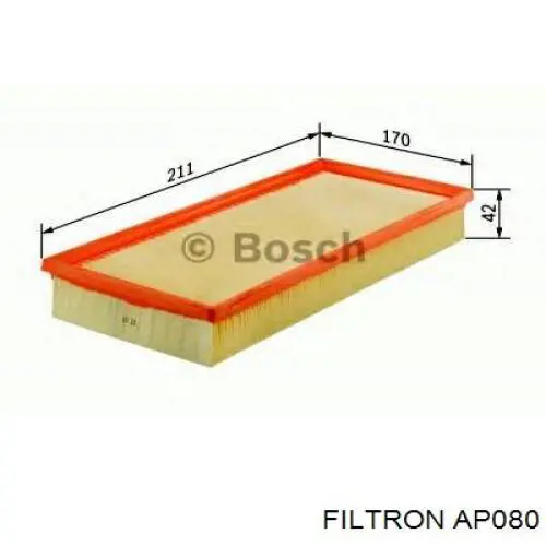 Елемент повітряного фільтра Filtron AP080 ціна, від 3.16 USD