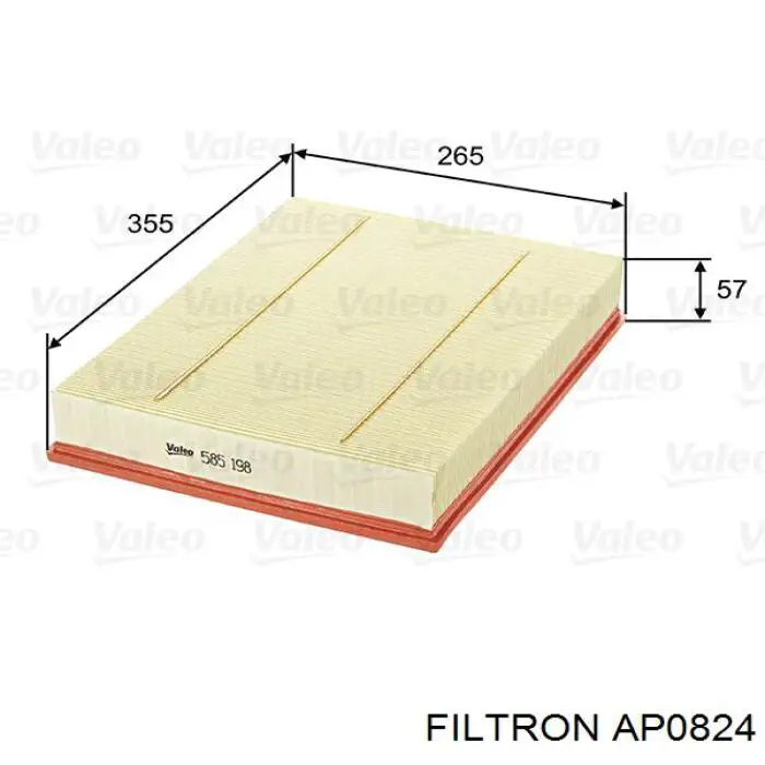 Елемент повітряного фільтра Filtron AP0824 ціна, від 3.66 USD