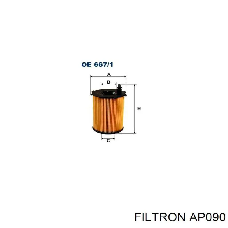 Фільтр повітряний Filtron AP090