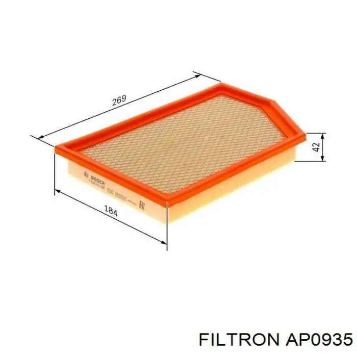 AP0935 Filtron Повітряний фільтр двигуна