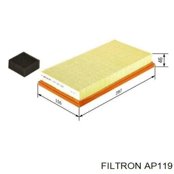 Елемент повітряного фільтра Filtron AP119 ціна, від 9.25 USD