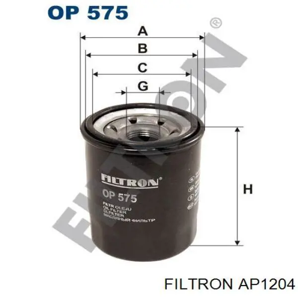 Повітряний фільтр AP1204 Filtron