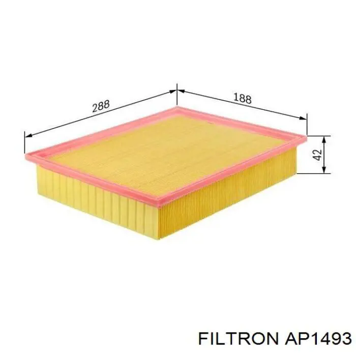Елемент повітряного фільтра Filtron AP1493 ціна, від 5.78 USD