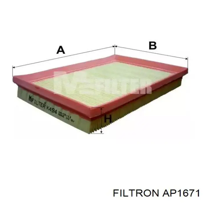 Фільтр повітряний Filtron AP1671