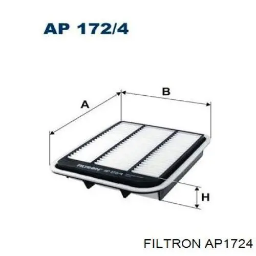 Повітряний фільтр AP1724 Filtron