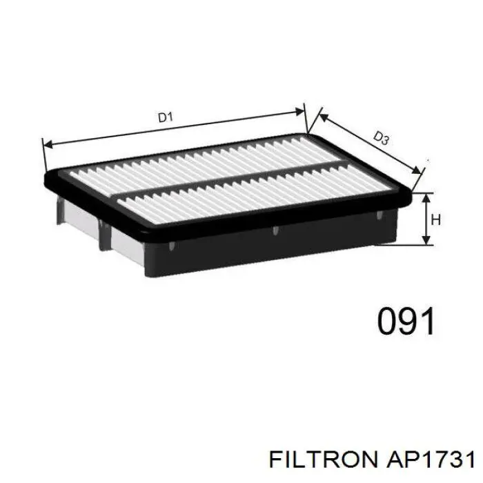 AP1731 Filtron Повітряний фільтр двигуна