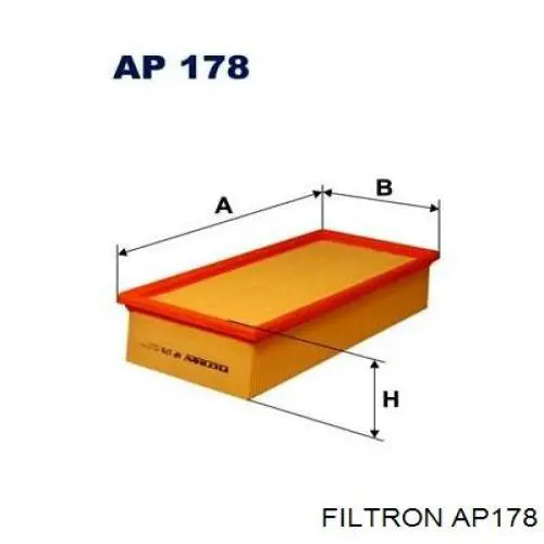 AP178 Filtron Повітряний фільтр двигуна