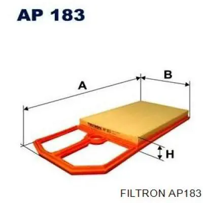 Елемент повітряного фільтра Filtron AP183 ціна, від 7.13 USD