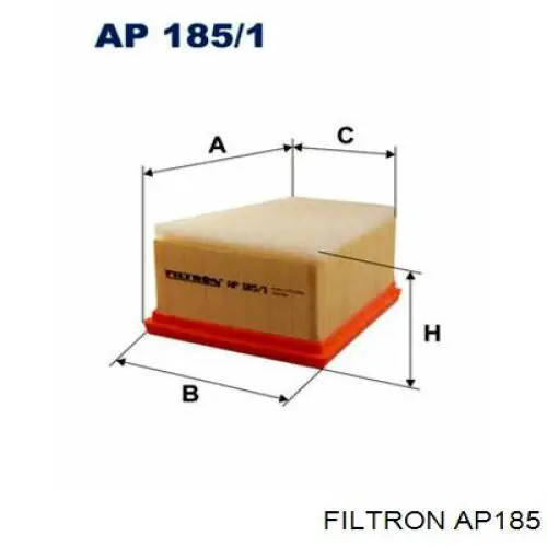 Елемент повітряного фільтра Filtron AP185 ціна, від 7.33 USD