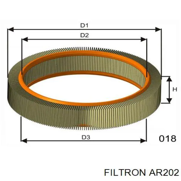 AR202 Filtron фільтр повітряний