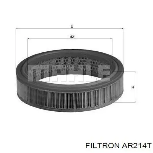 AR214T Filtron Повітряний фільтр двигуна