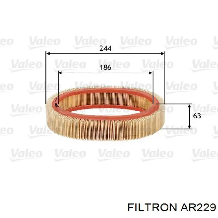Елемент повітряного фільтра Filtron AR229 ціна, від 4.46 USD