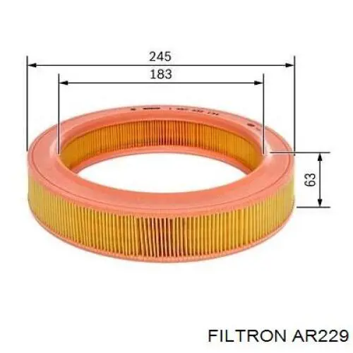 Купити AR229 Filtron Автомобільний фільтр повітря