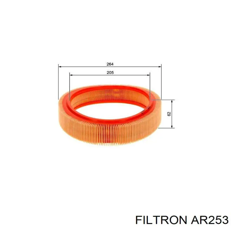 AR253 Filtron Повітряний фільтр двигуна