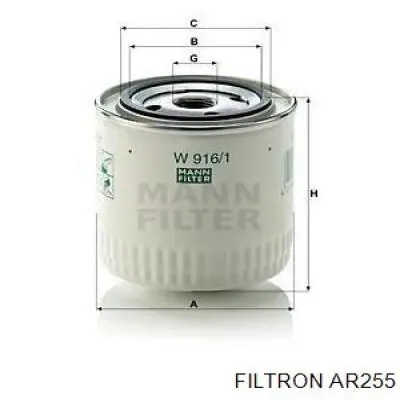 Елемент повітряного фільтра Filtron AR255 ціна, від 5.14 USD