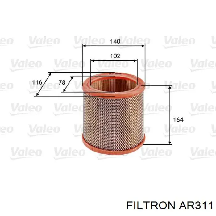 AR311 Filtron Повітряний фільтр двигуна