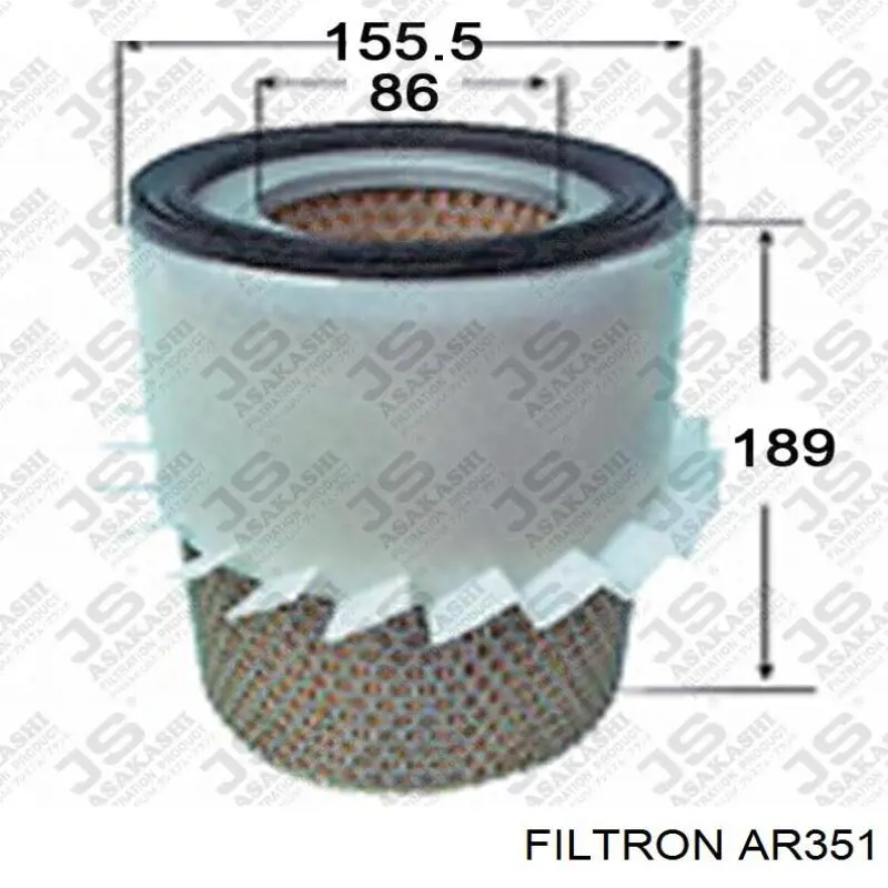 Фільтр повітряний Filtron AR351
