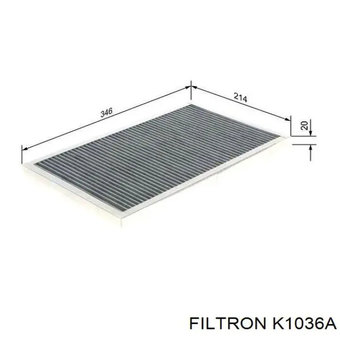 Купити K1036A Filtron Фільтр салону вугільний