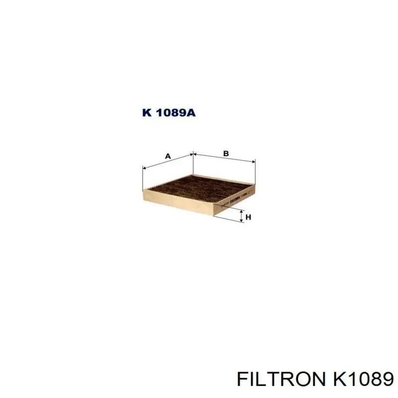 Купити K1089 Filtron Фільтр салону вугільний