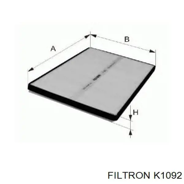 Купити K1092 Filtron Фільтр салону вугільний