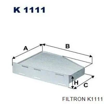 Фільтр повітряний обігрівача Filtron K1111 ціна, від 6.11 USD