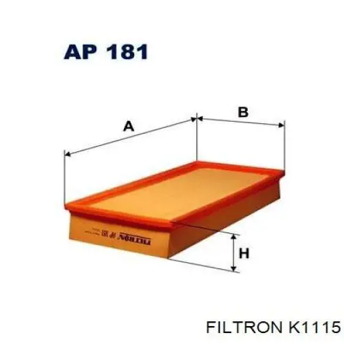 Фільтр салону K1115 Filtron