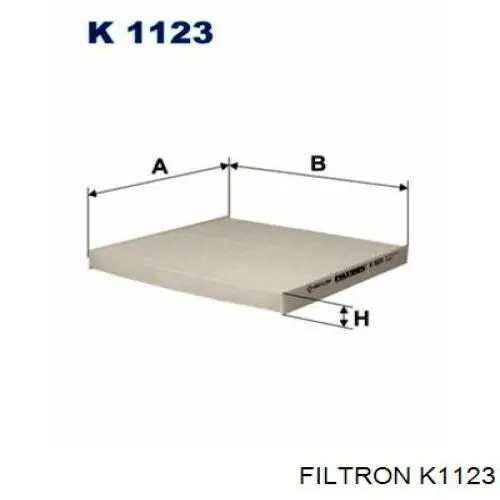 K1123 Filtron Внутрішньосалонний фільтр