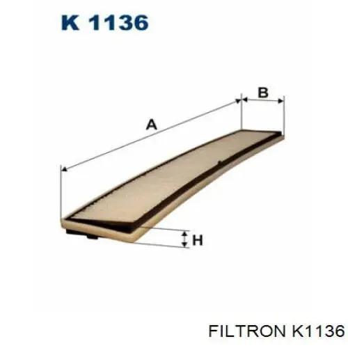 K1136 Filtron фільтр салону