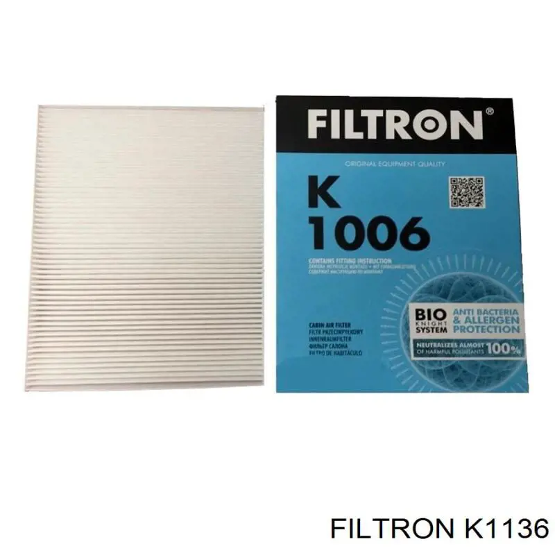 Фільтр салону K1136 Filtron