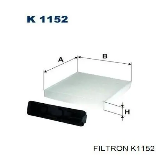 K1152 Filtron Внутрішньосалонний фільтр