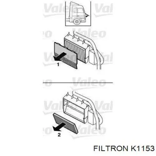 Фільтр повітряний обігрівача Filtron K1153 ціна, від 19.88 USD