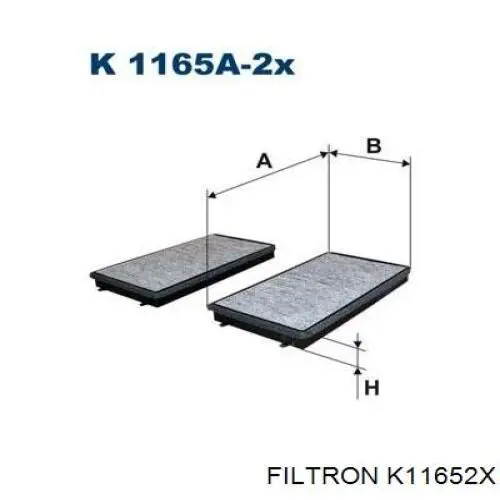 Фільтр повітряний обігрівача Filtron K11652X ціна, від 20.02 USD