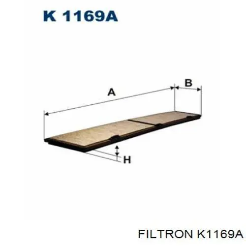 Фільтр повітряний обігрівача Filtron K1169A ціна, від 15.22 USD