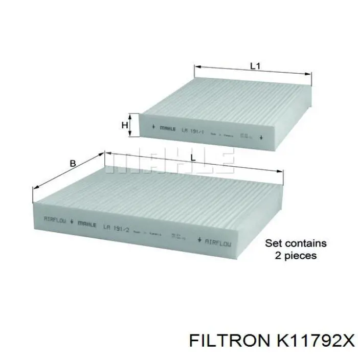 K11792X Filtron фільтр салону