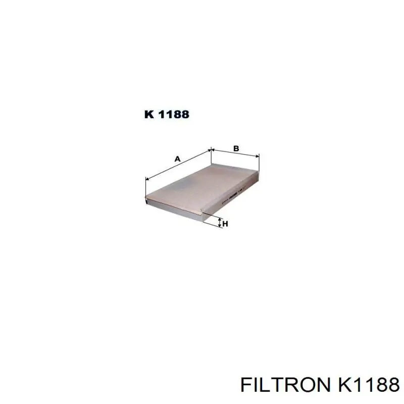 K1188 Filtron Внутрішньосалонний фільтр