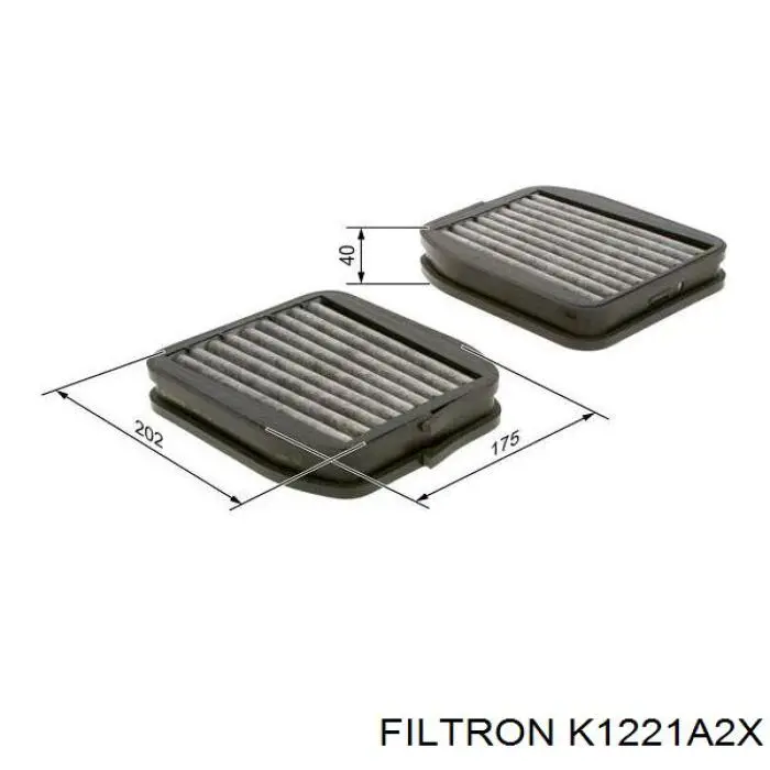 Фільтр салону K1221A2X Filtron