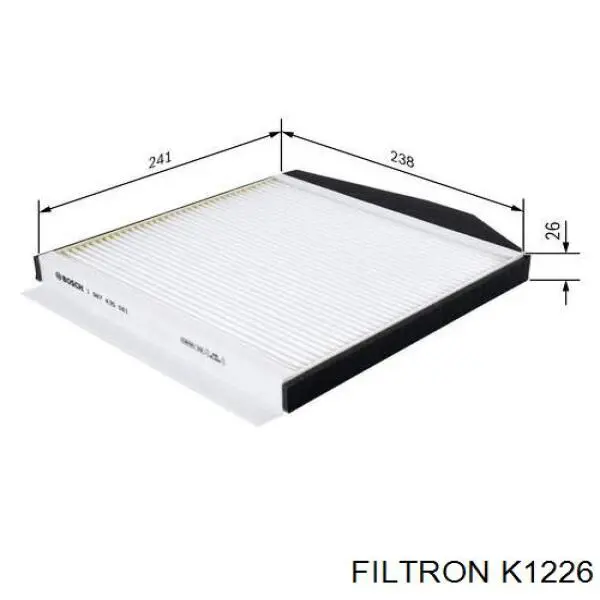 Купити K1226 Filtron Фільтр салону вугільний