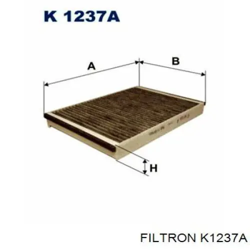 Фільтр повітряний обігрівача Filtron K1237A ціна, від 13.99 USD