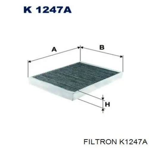 Купити K1247A Filtron Фільтр салону вугільний