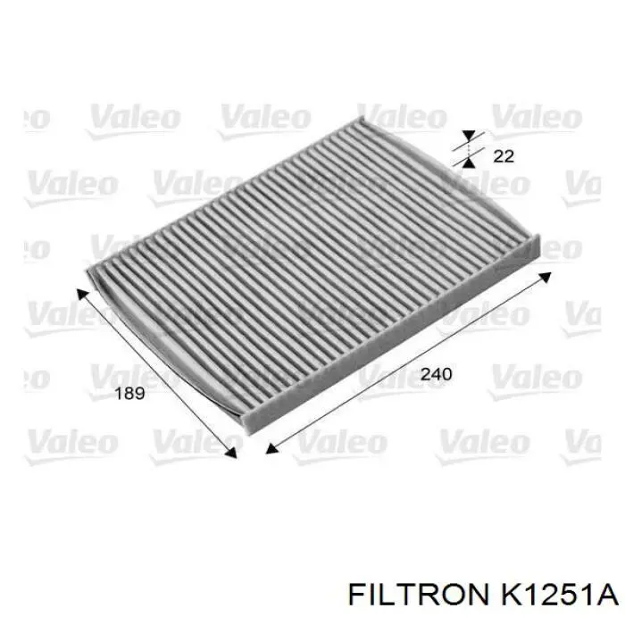K1251A Filtron фільтр салону