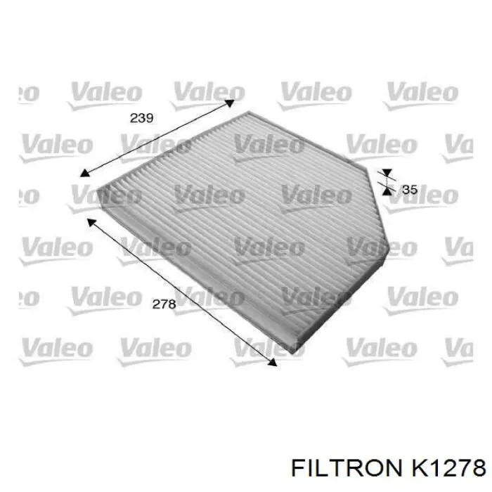 Купити K1278 Filtron Фільтр салону вугільний