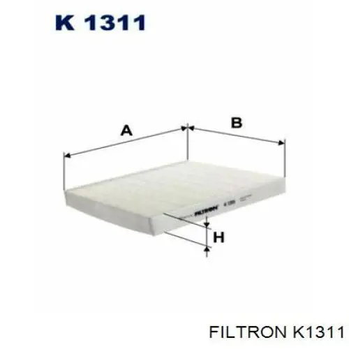 Купити K1311 Filtron Фільтр салону вугільний